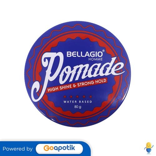 Bellagio Homme Pomade Oil Based High Shine & Strong Hold 80 Gram Pot
