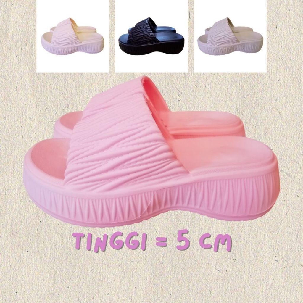 511 Sandal wanita sendal selop wanita tinggi kekinian