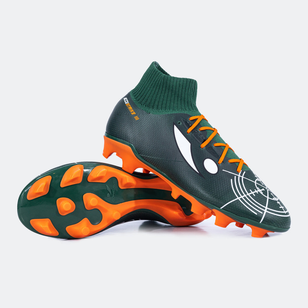 CONCAVE SEPATU BOLA - HALO ACCUSTRIKE PRECISION FG - COSMIC GREEN/ORANGE