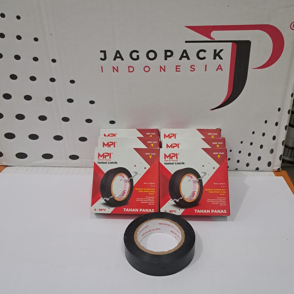 

6 PCS Isolasi Listrik MPI - Electrical Tape MPI - Isolasi Listrik Hitam MPI