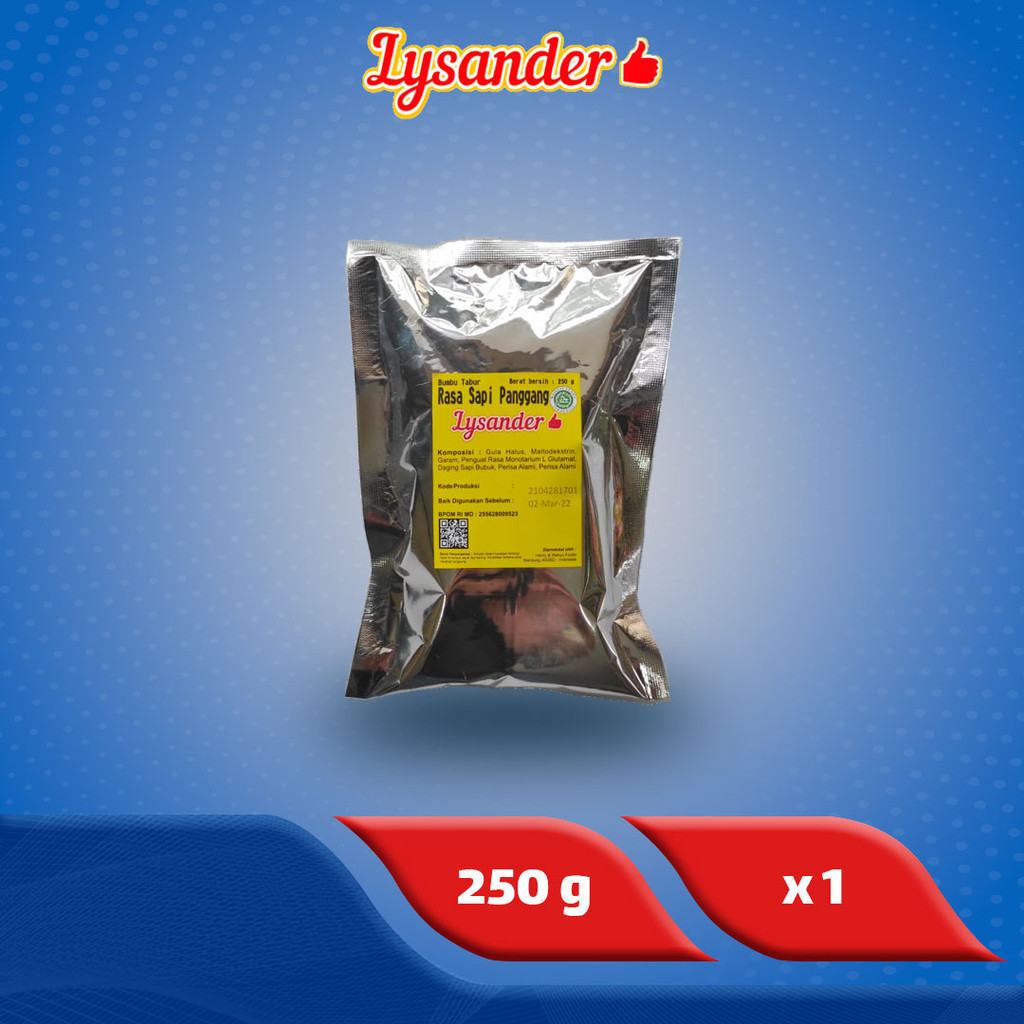 

Lysander Bumbu Tabur Sapi Panggang 250 g