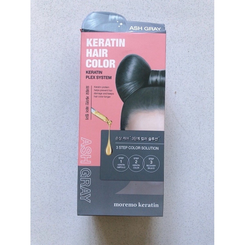 Moremo Keratin Hair Color Ash Gray