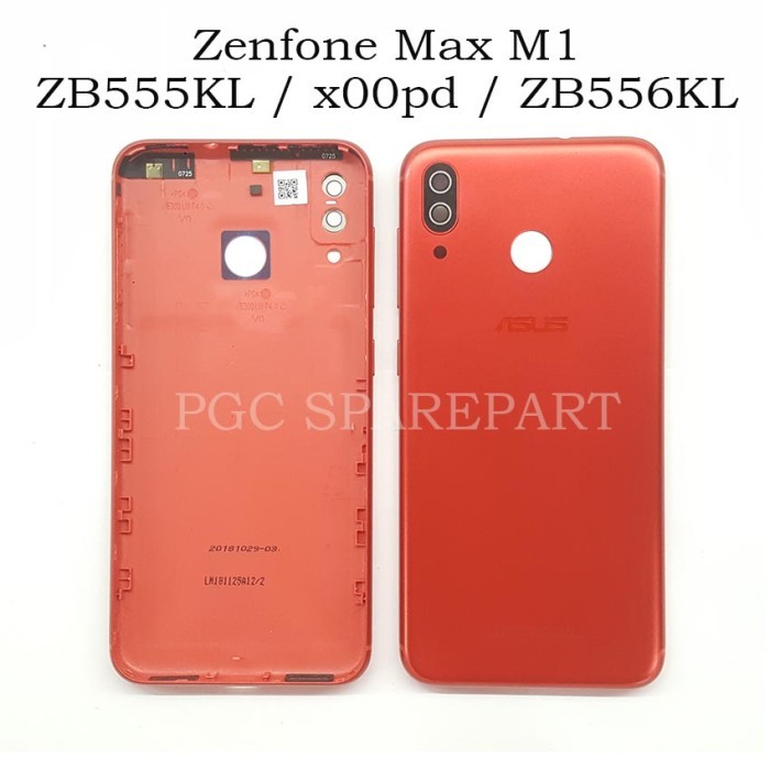 PSG99 Backdoor Zenfone Max M1 (M1) ZB555KL x00pd Tutup Casing Backcase Case - Merah