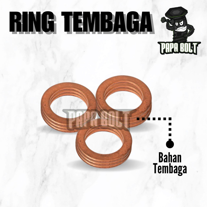 Ring Tembaga M16 / M18 / M20 / M22 / M24 / M26 / M28 / M30