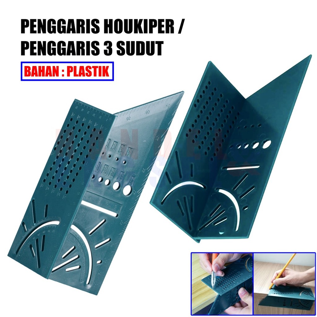 

Penggaris Siku Panjang Sudut 90 Derajat Lubang Profesional Mempermudah Marking Kayu Objek
