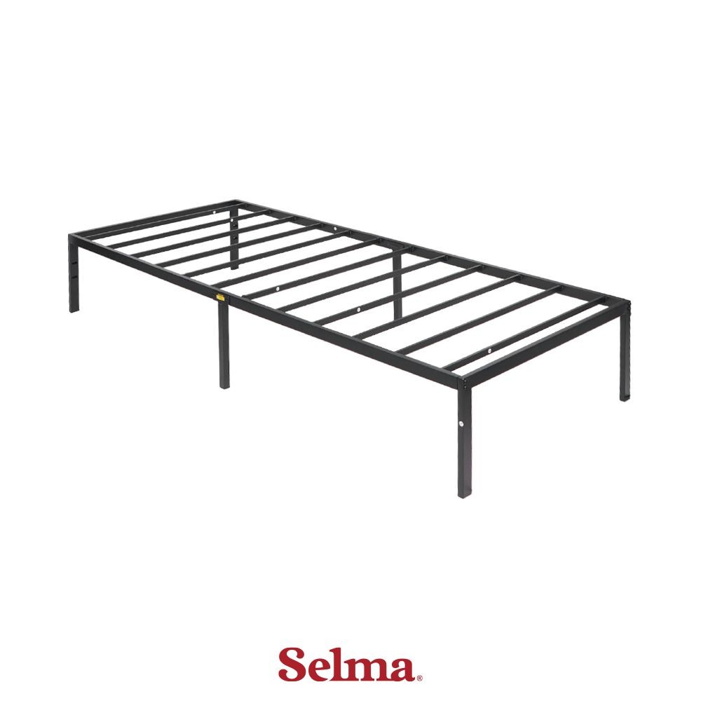 Selma 90x200 cm Wilone Dipan Tempat Tidur Metal - Hitam Rangka Ranjang Bed Frame Tempat Tidur Frame 