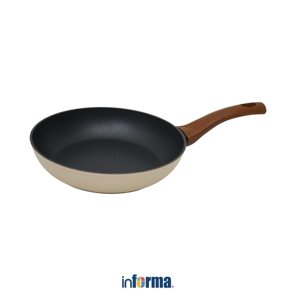 Informa Flonal 20 cm Botanica Wajan Penggorengan - Krem Frypan Pan Masak Teflon Penggoreng Dapur Pen