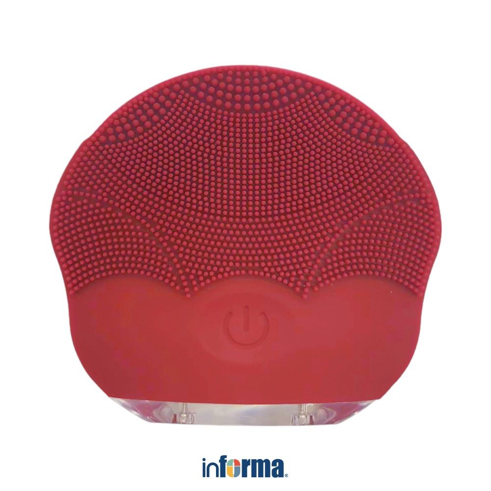 Informa Kels Brush Pembersih Wajah - Merah Facial Cleaner Brush Alat Pembersih Muka Perlengkapan Kec