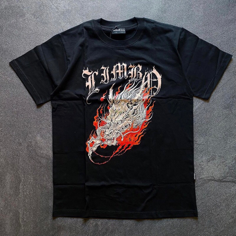 Tshirt LIMBO X HUSTED YOUTH Kaos Band Limbo bahan Tebal Cotton comnad 24s