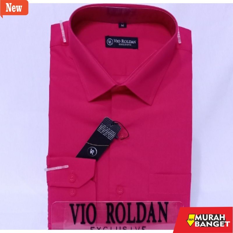 kemeja formal pria Kemeja Polos Kemeja Formal Kemeja Katun Kemeja Pria FUCHSIA