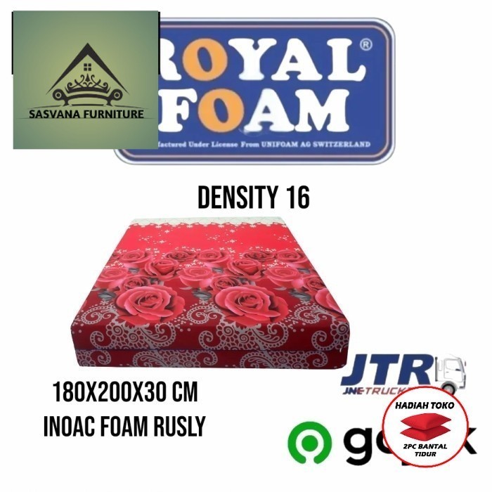 TERLARIS kasur busa royal foam 180x200x30 cm garansi 5 tahun