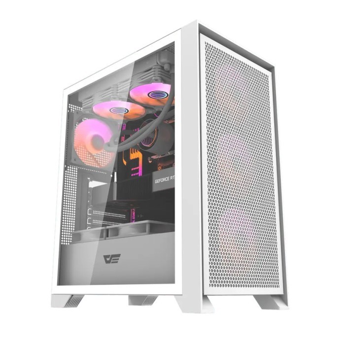 DARKFLASH DRX70 MESH - ATX, Micro ATX PC Case - White