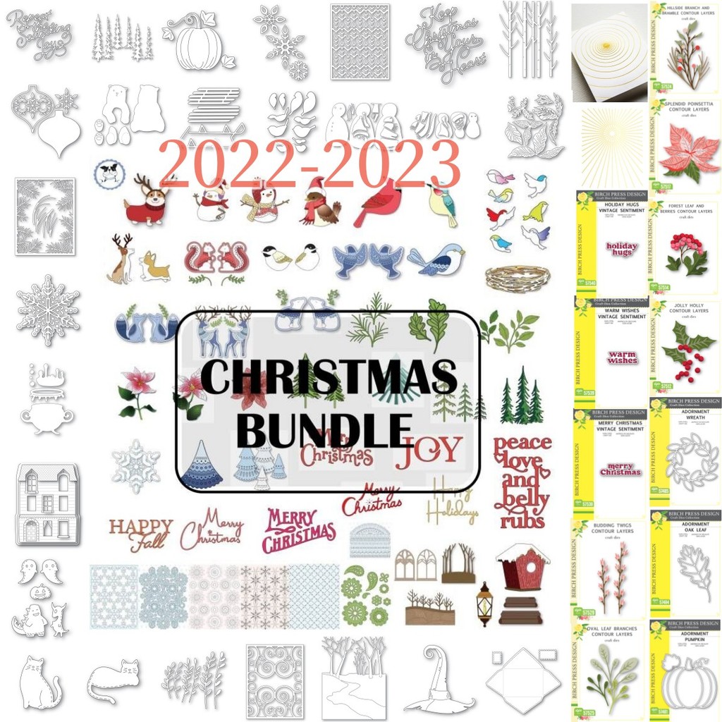 

Christmas Collection Metal Cutting Dies Make Card Scrapbook Embossed Paper Album Diy Craft Knife Mould Template 2023 New Arrival