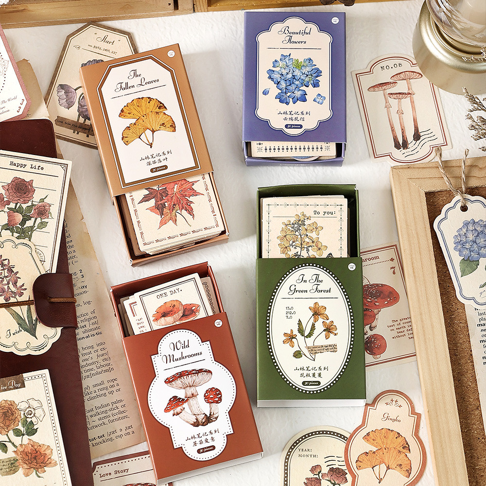 

8packs/LOT Mountain and Forest Notes series creative simplicity material package message paper memo pad