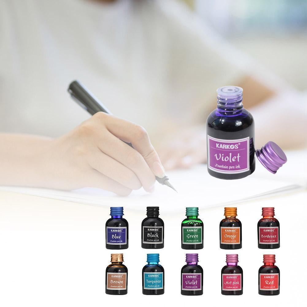 

1 Bottle Pure Colorful 30ml Fountain Pen Ink Refilling Inks Stationery School High Quality Calligraphy Writing Fountain Pen Ink