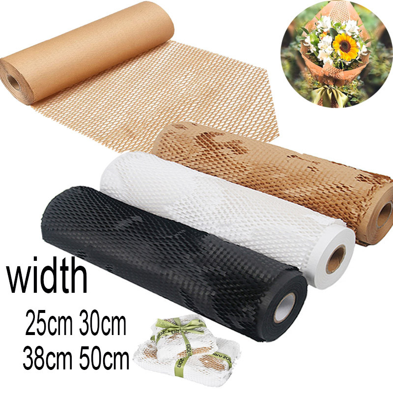 

2/5/10M Honeycomb Wrapping Paper Eco-friendly Cushioning Wrapping Roll is used for moving/transporting supplies bubble wrap