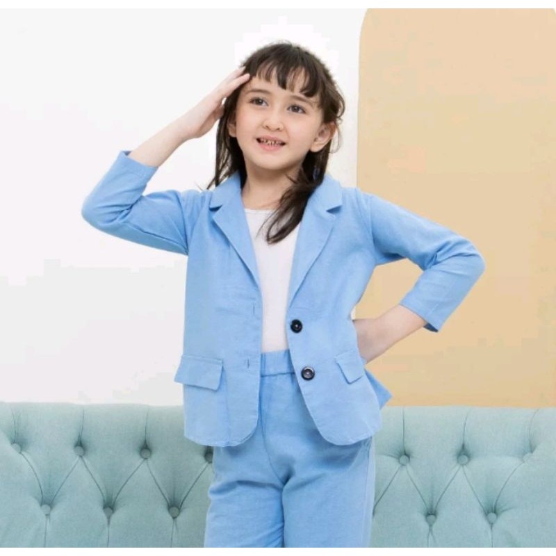 jas anak perempuan /jas blazer anak perempuan usia 2-13 tahun