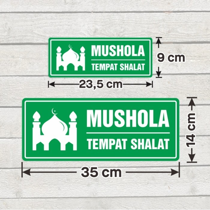 

Sticker Sign Mushola Tempat Shalat Stiker Masjid