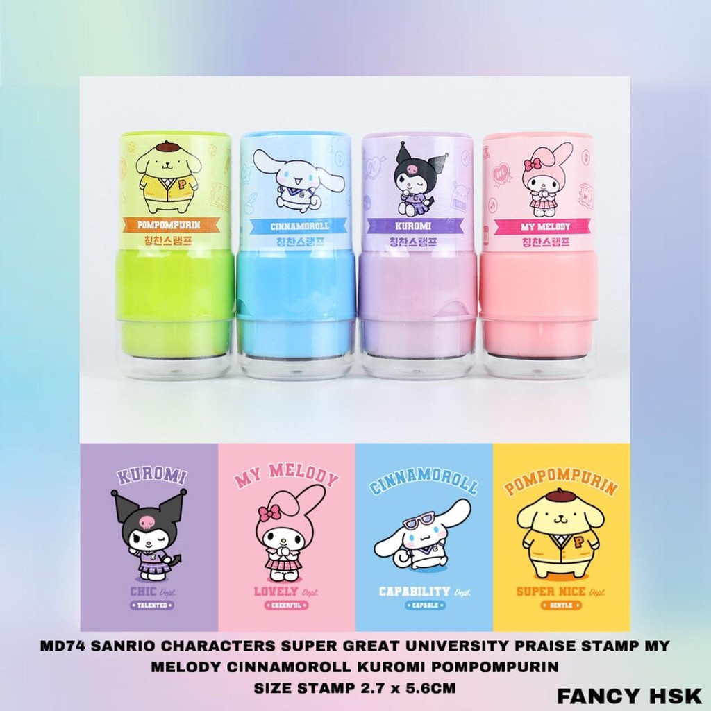 

KOREA SANRIO CHARACTERS SUPER GREAT UNIVERSITY PRAISE STAMP MD74