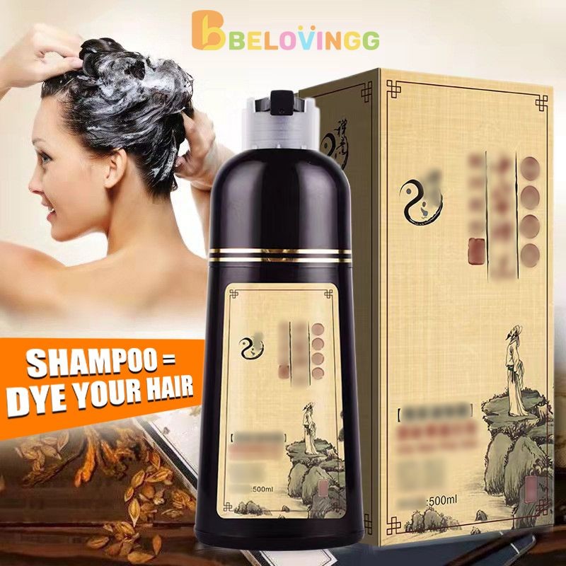[ready]Sampo Penghitam Rambut Uban Shampoo Pewarna Rambut Sampo Semir Rambut Hitami-BE