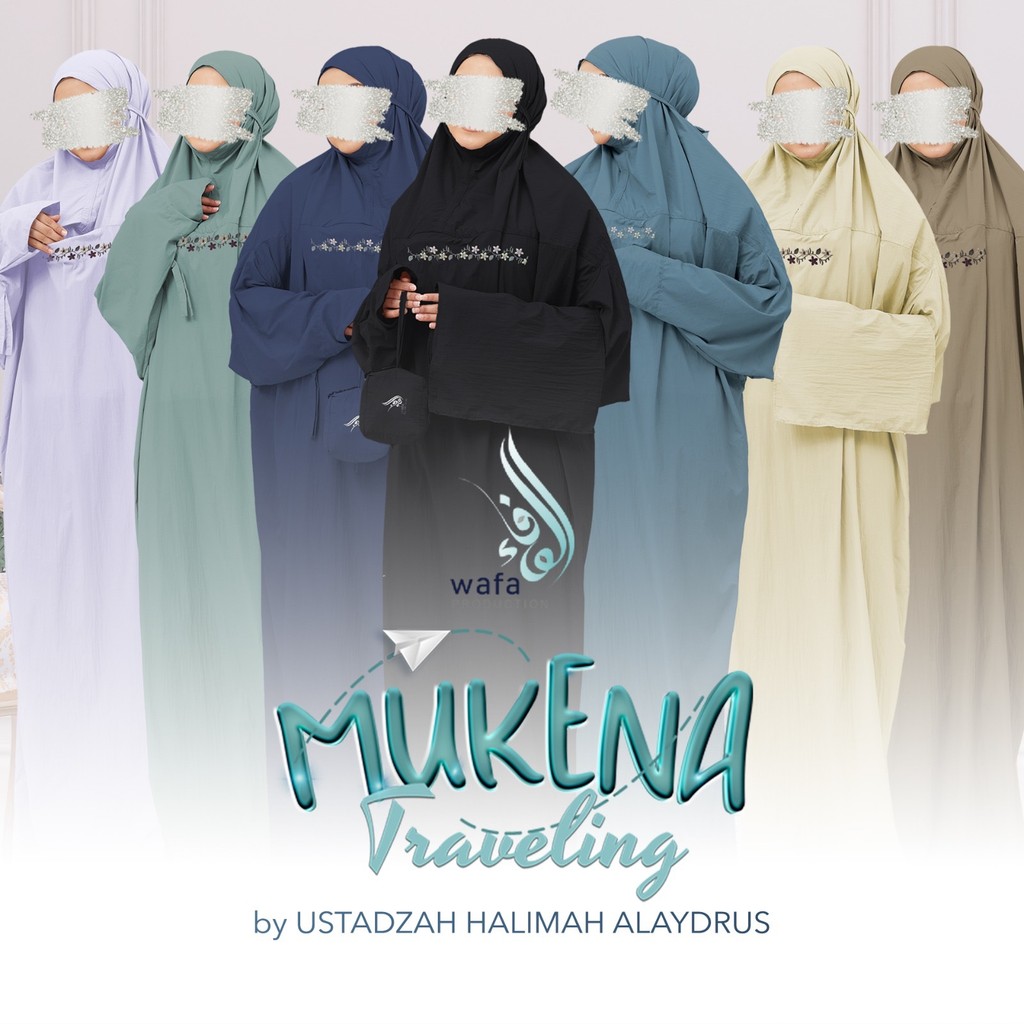 Mukena Traveling Wafa Terusan by Ustadzah Halimah Alaydrus