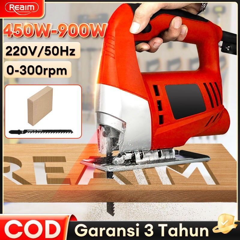 EY86M REAIM Gergaji ukir listrik Pemotong kayu yang kuat Gergaji ukir listrik