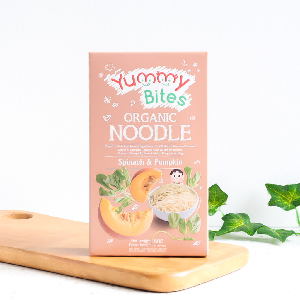 

Organic Noodle Spinach & Pumpkin Mi Misua Organik - Yummy Bites
