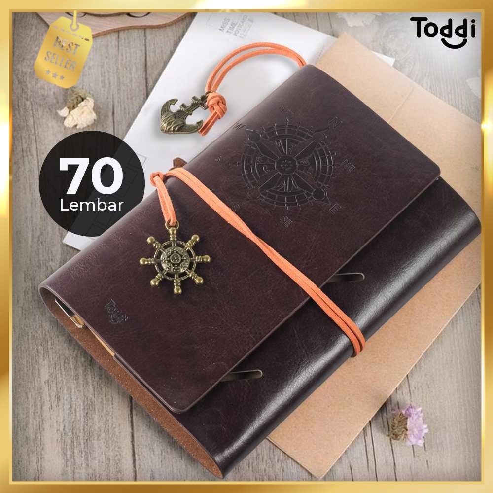 

Toddi Buku Jurnal Leather Notebook Diary A6 72GSM 140 Halaman Blank - 8005