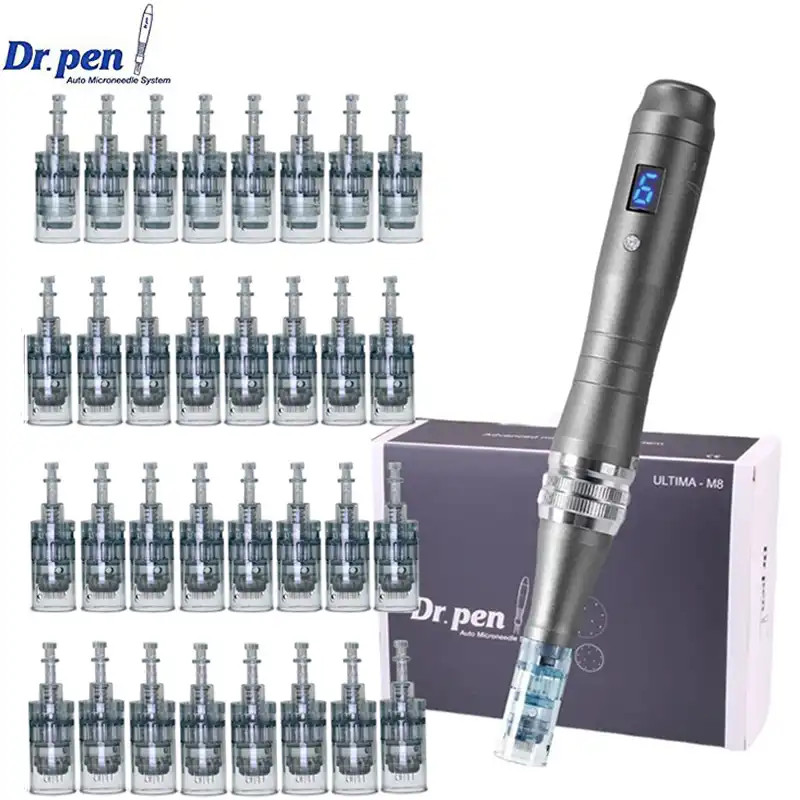 

Dr.pen Ultima M8 Professional Microneedling Pen Microneedle Derma Auto Pen mesotherapy Skin Care Tool With 32pcs Cartridges