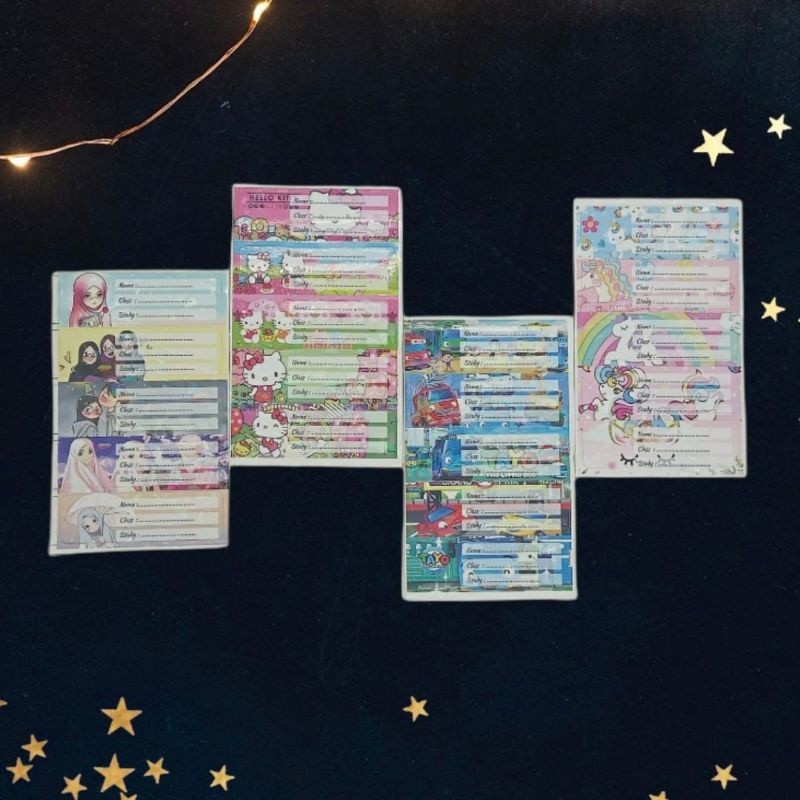 

(PST.ATK) Sticker Nama Hologram 4S/Sticker Nama