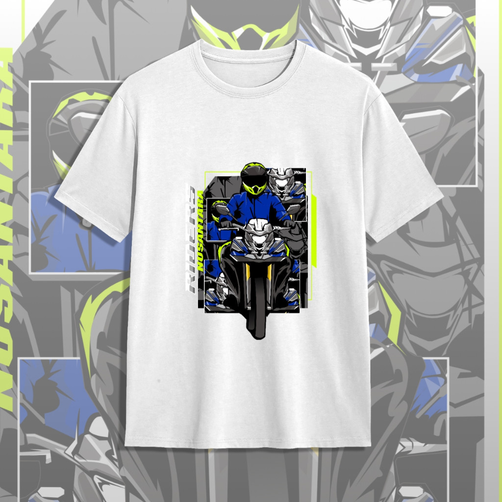 Kaos CB150X Racing MT14 Katun Combed Kaos Motor