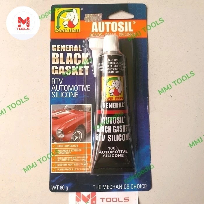 

Lem Autosealer GENERAL 80 Gram - Lem Gasket Hitam GENERAL -Lem Silikon