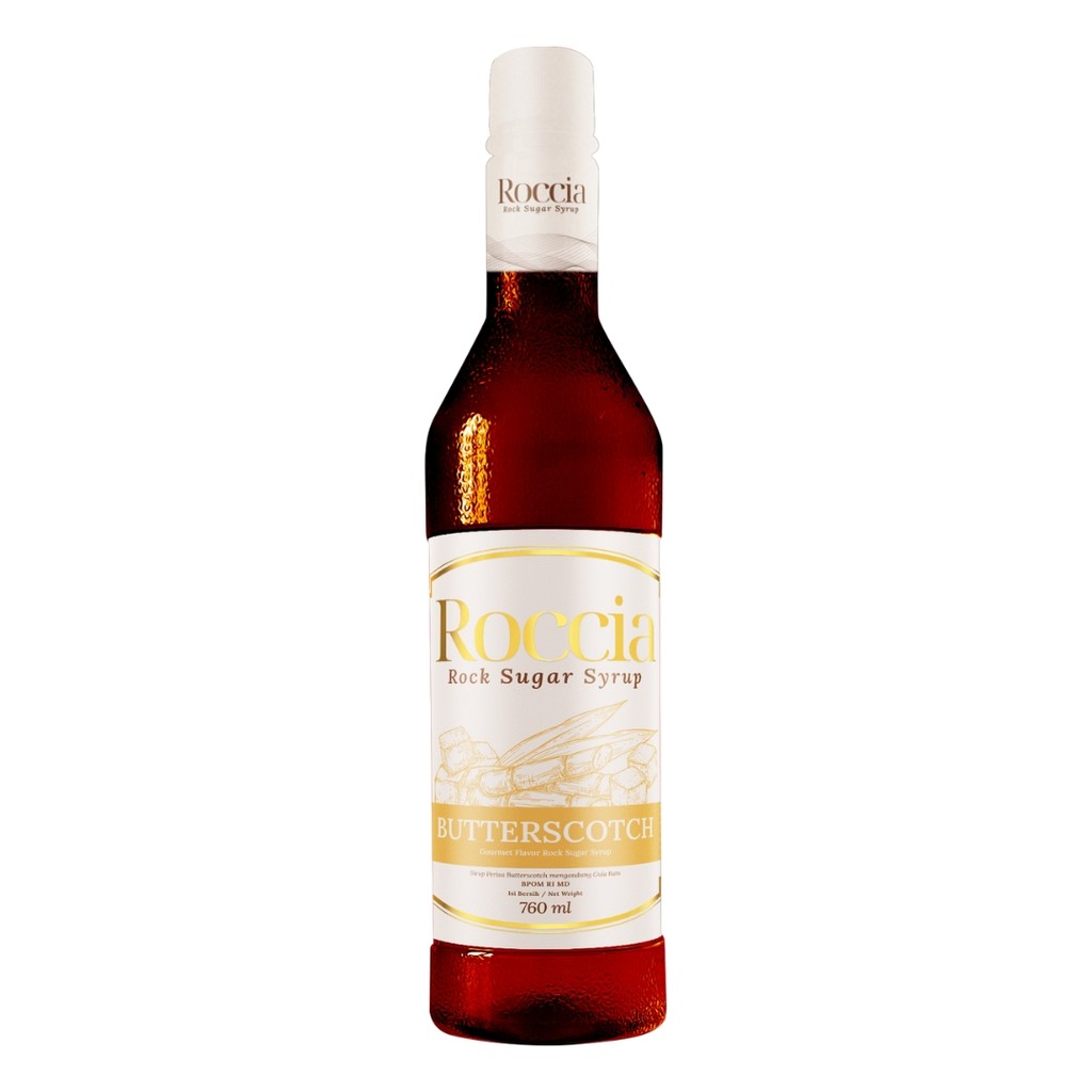 

Roccia Butterscotch Rock Sugar Syrup Sirup Rasa Butterscootch