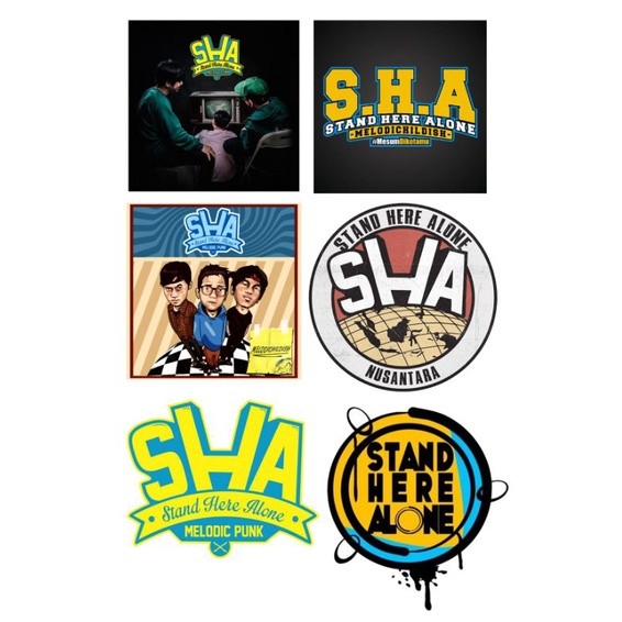 

Stiker stand here alone/stiker pop punk/stiker band indie Stiker Pack