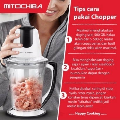 BEST -Chopper MITOCHIBA CH-200 Choper/blender multi fungsi garansi resmi - Mitochiba CH200