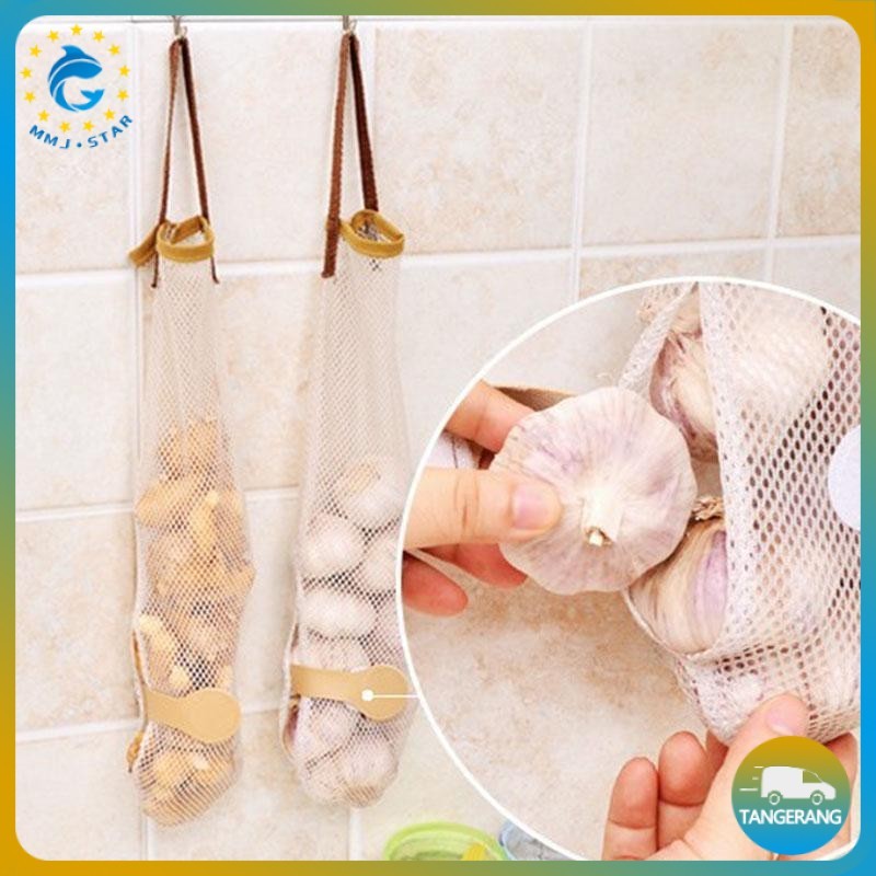 Keranjang Bawang Gantung Tempat Bawang Gantung Kantong Jaring Penyimpanan Buah
