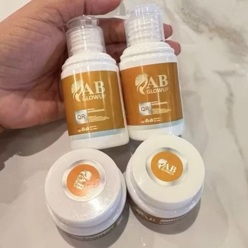 Skincare Paket AB Glow Up BPOM Gold Premium by Avril | Skincare AB Glow Up Gold Premium Kulit Berjer