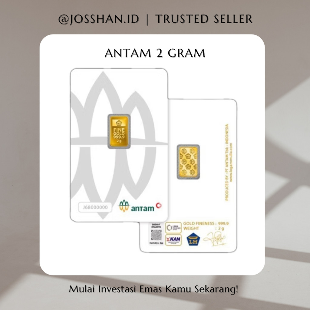 (ORIGINAL 2025) Logam Mulia Emas Antam 2 gram Press Certieye / Retro Portrait Classic / Landscape Ti