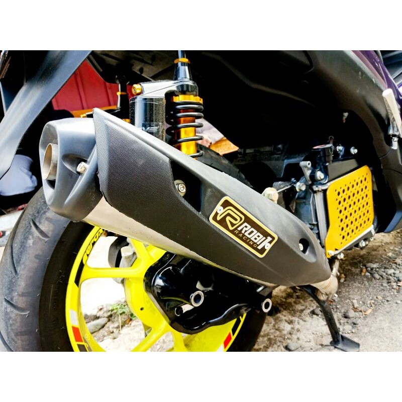 #1 KNALPOT ROB 1 bass adem NMAX PCX AEROX ADV XMAX BEAT SCOOPY MIO MOTOR MATIC rob 1 kalem