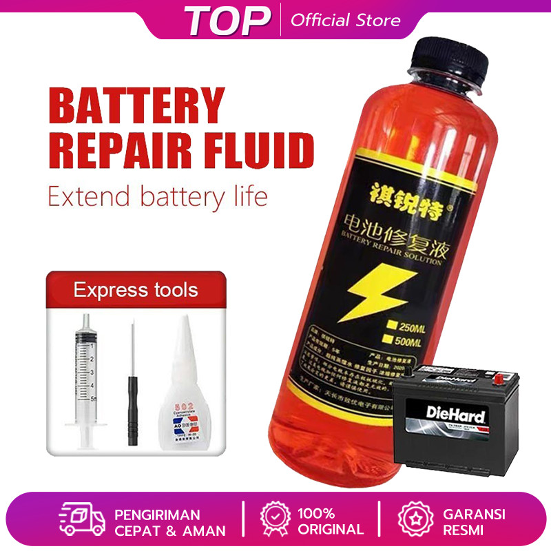 Cairan Perbaikan Aki Jual Cairan Elektrolit Aki Kering Cairan Perbaikan Baterai 500ml Air Aki Cairan