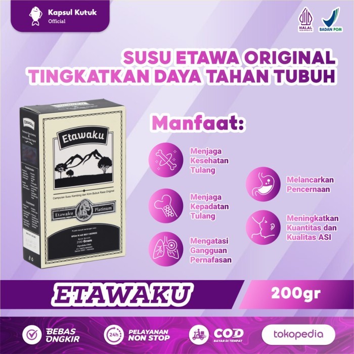 

MM ETAWAKU PLATINUM | Susu Kambing Murni & Krimer Bubuk Tanpa Pengawet