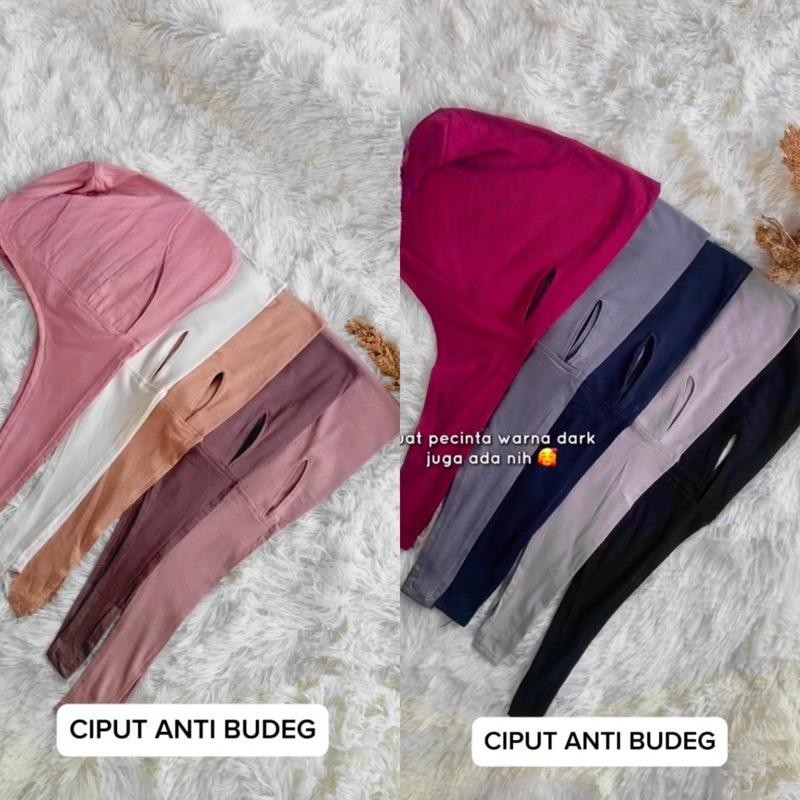 Ciput Hijab Anti Budeg - Ciput Lubang Telinga Bahan Kaos Premium Kuping Terbuka Nyaman Dipakai