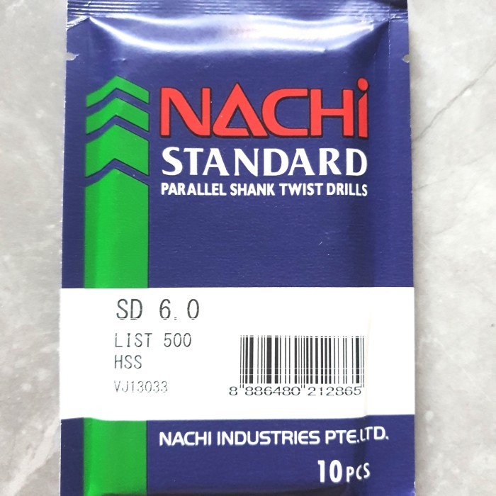 Mata bor besi NACHI 6mm - Mata bor HSS besi NACHI 6mm