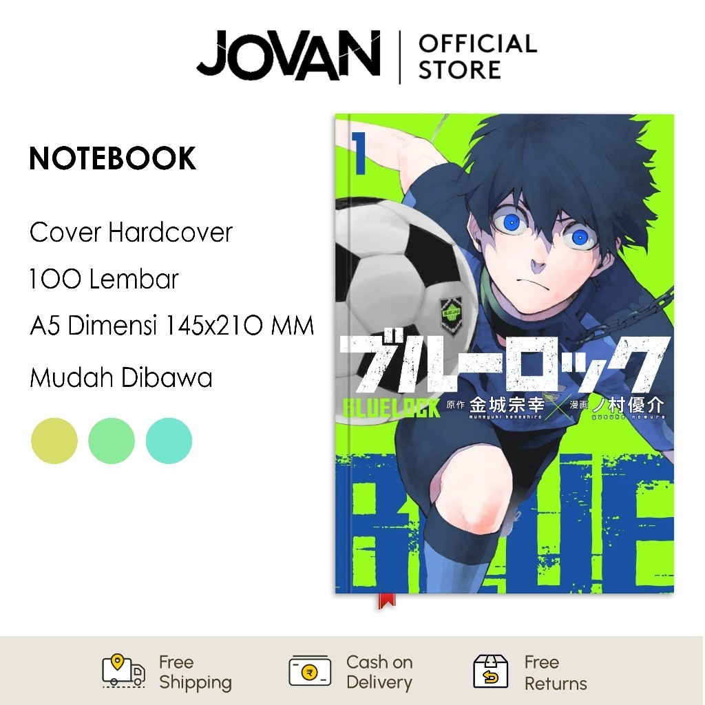 

Notebook Hardcover Custom Blue Lock 9 Buku Tulis Catatan Note Agenda Planner Jurnal Diary Notebook Anime