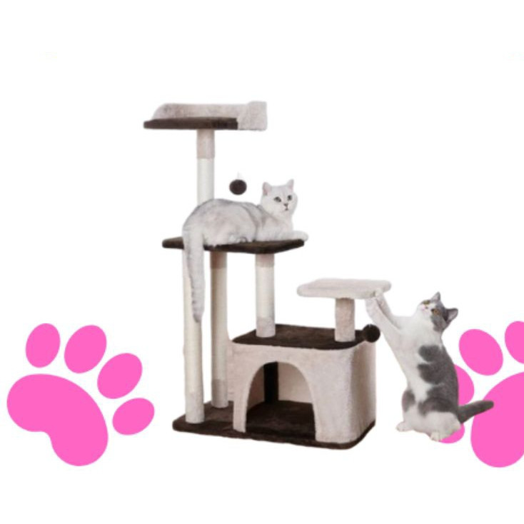 Cat Tree Condo - Panjatan Kucing - Cat House - Rumah Kucing - Mainan Kucing Harga Murah