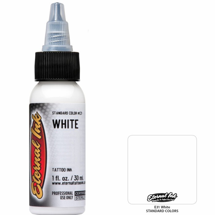 

[New Collection] Eternal Tattoo Ink White 1oz - 1oz Oz 30ml