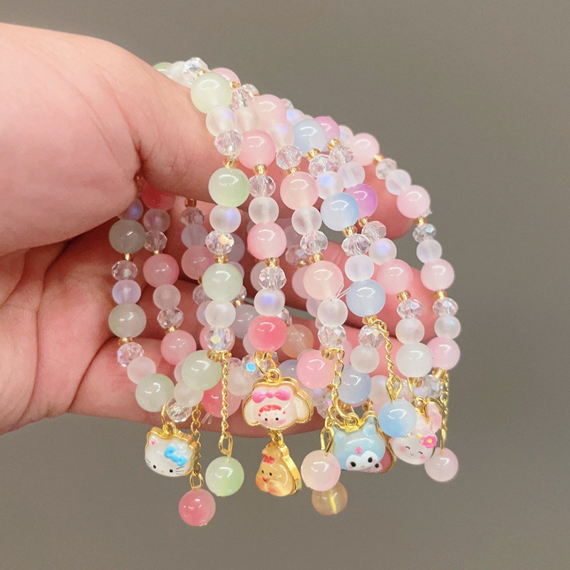 Set Gelang Sanrio Kuromi - Gelang Anak Perempuan Imut Sekolah