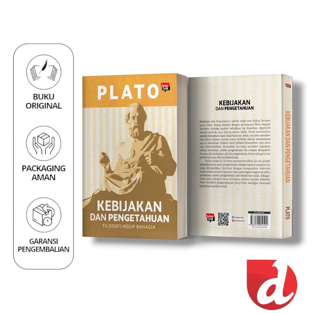 Buku Kebijakan dan Pengetahuan (Filosofi Hidup Bahagia) - Plato - Basabasi