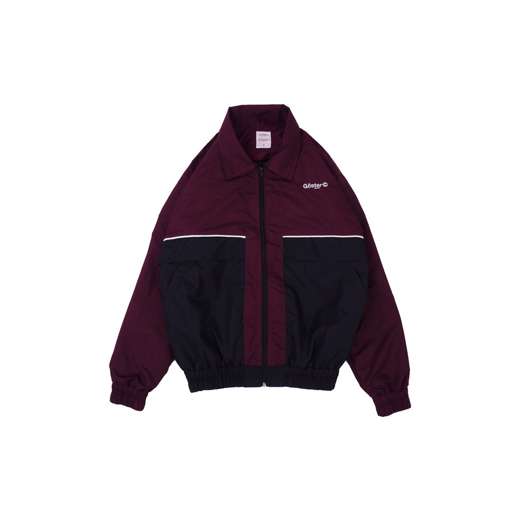 Goster Track Suit Jacket - Field Maroon Black