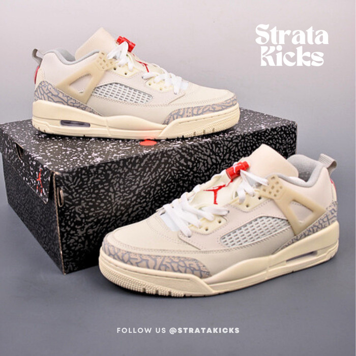 Jordan Spizike Low Coconut Milk Sneaker FQ1759-100 (Size 36-47.5)